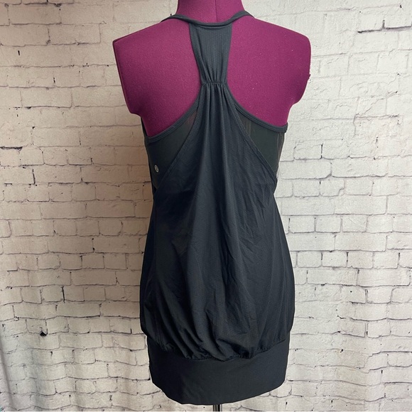 Lululemon black and midnight iris print no limits tank top - Picture 3 of 5